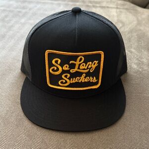 “So Long Suckers” Black and Gold Trucker Hat - NEW!